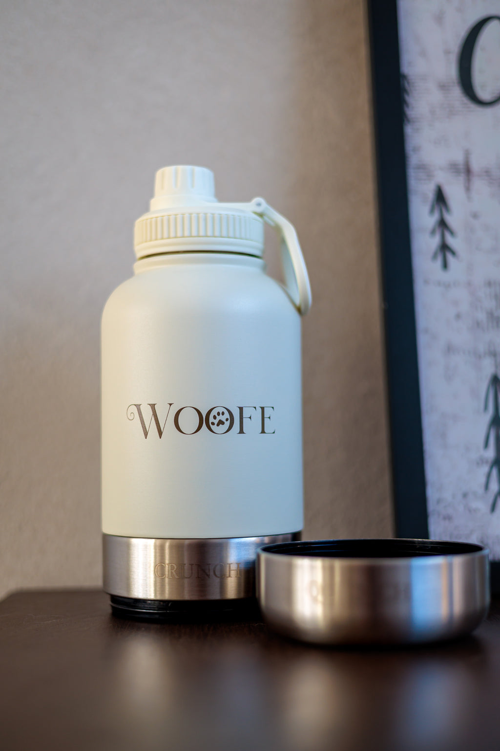 3 in 1 Water bottle - Oatmilk White Mijn winkel