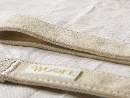Beige Suede Leash Woofe