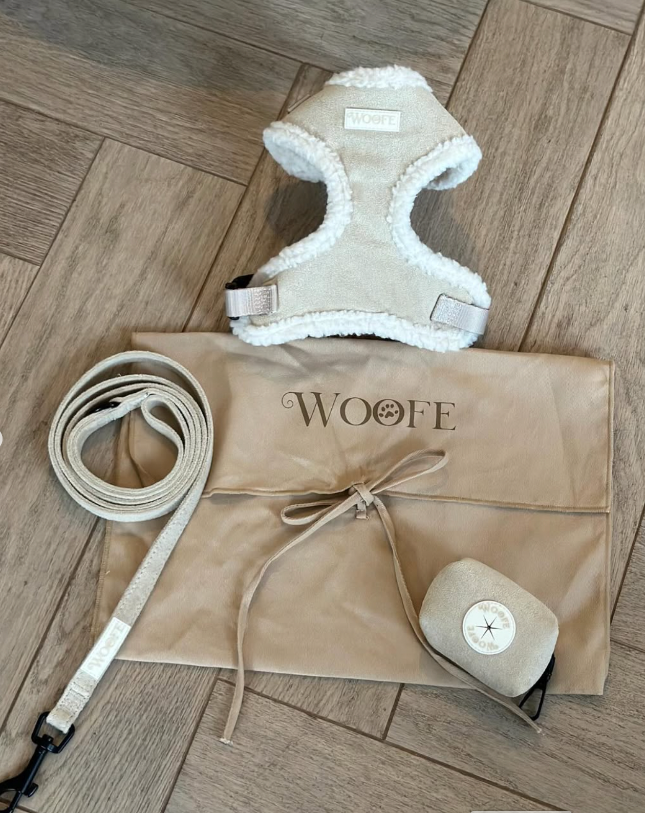 Beige Fur Harness Mijn winkel