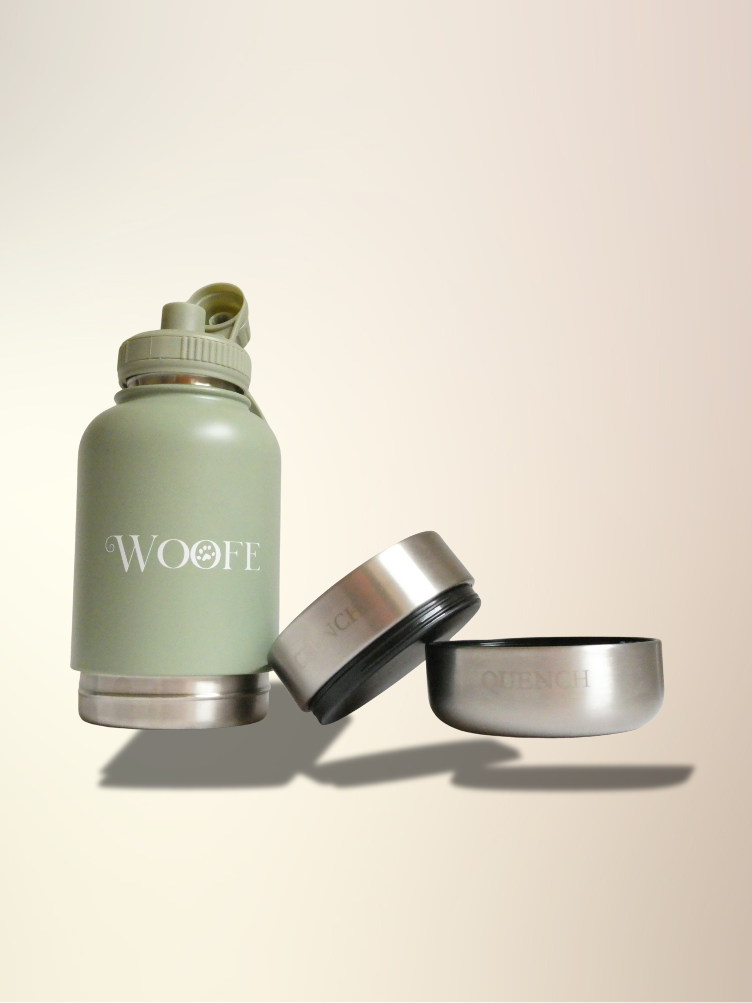 3 in 1 Water Bottle - Matcha Green Woofe