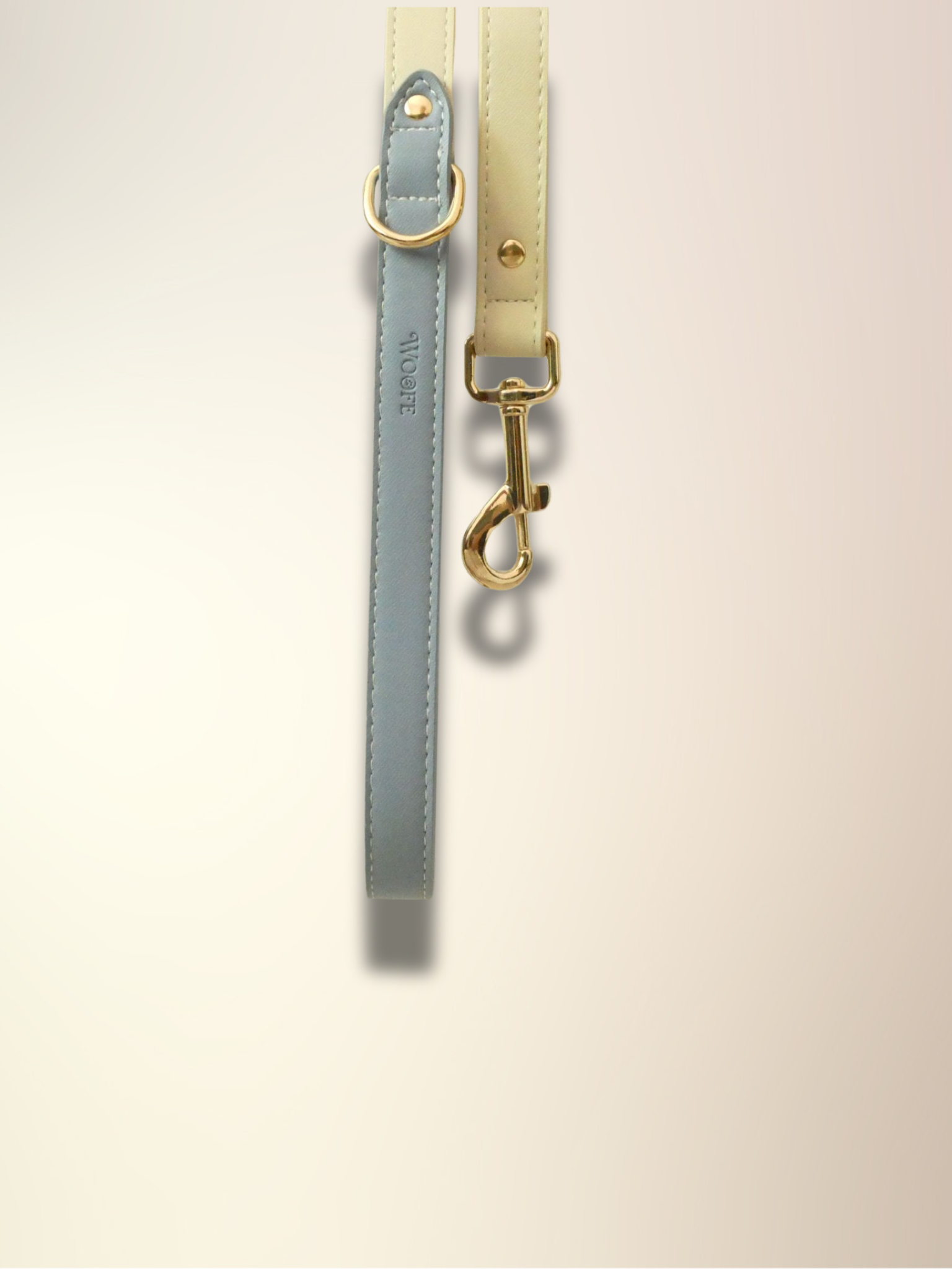 Blue Vegan Leather Leash Woofe