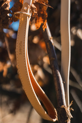 Beige Vegan Leather Leash