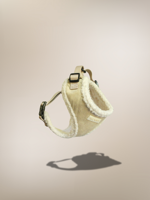 Beige Fur Harness Mijn winkel