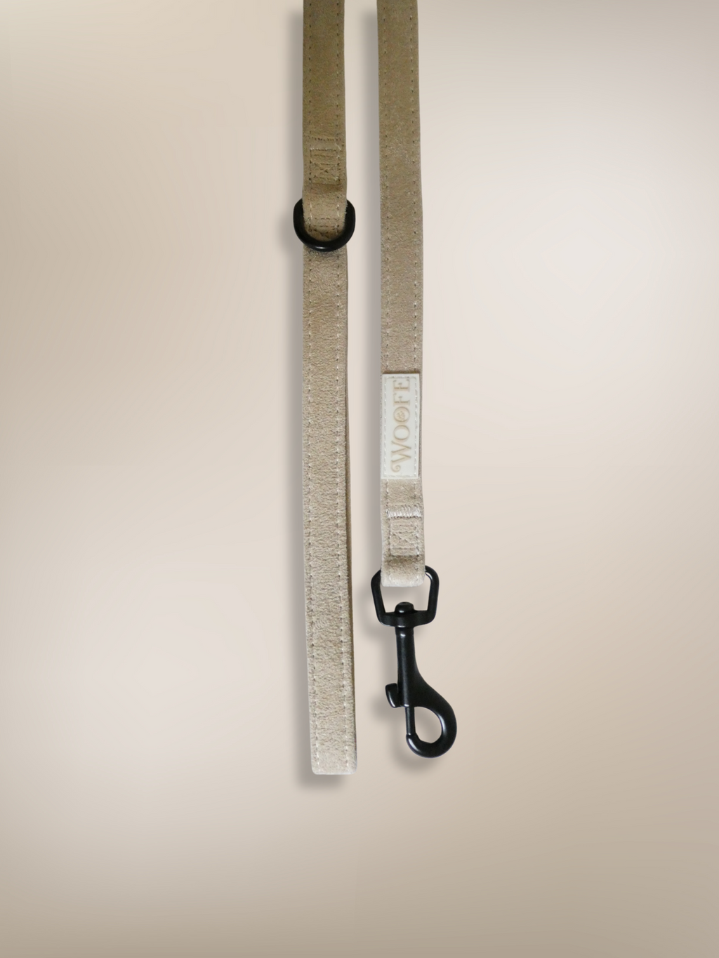 Beige Suede Leash Woofe