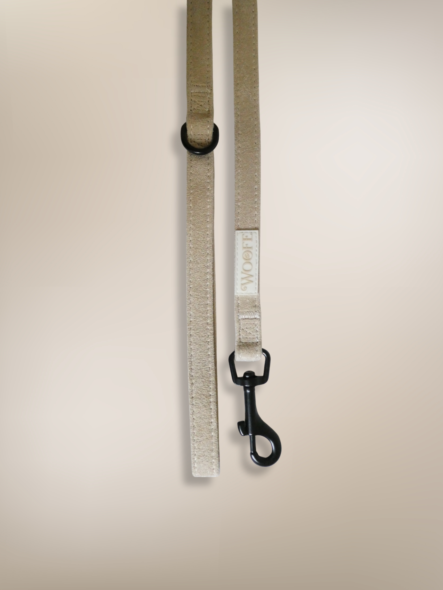 Beige Suede Leash Woofe